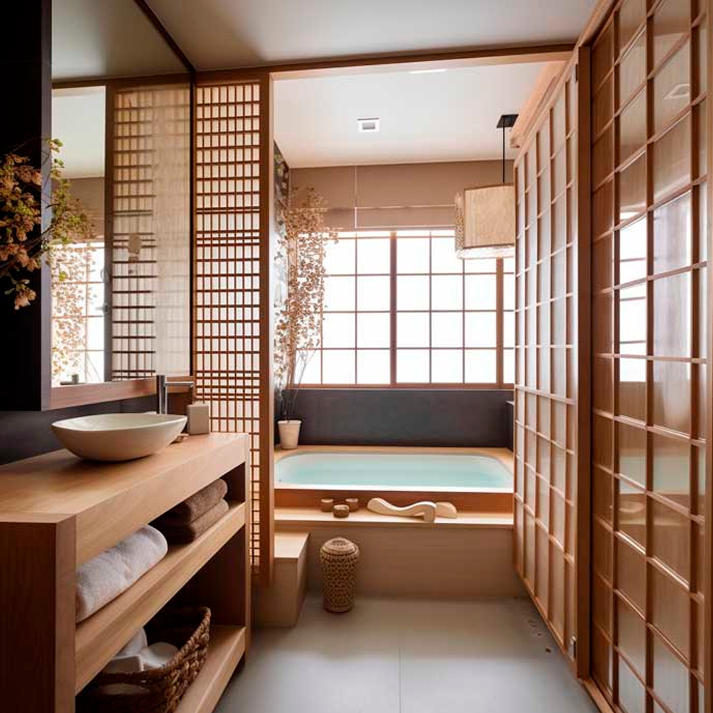 Tu baño con estilo japonés