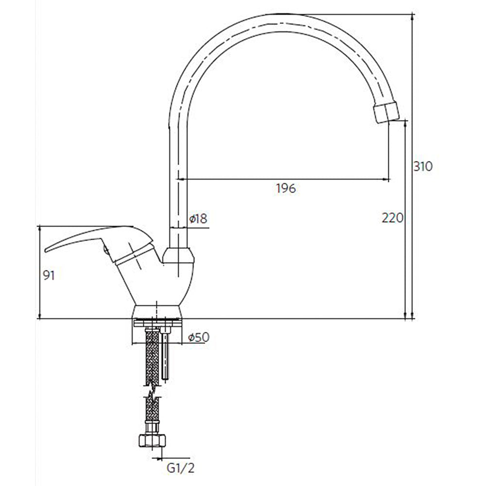 Monomando Lavaplatos Verena Cromo