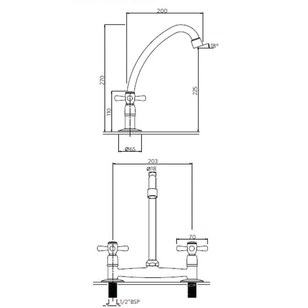 Combinación Lavaplatos 8&quot; Mossini Metal Cromo