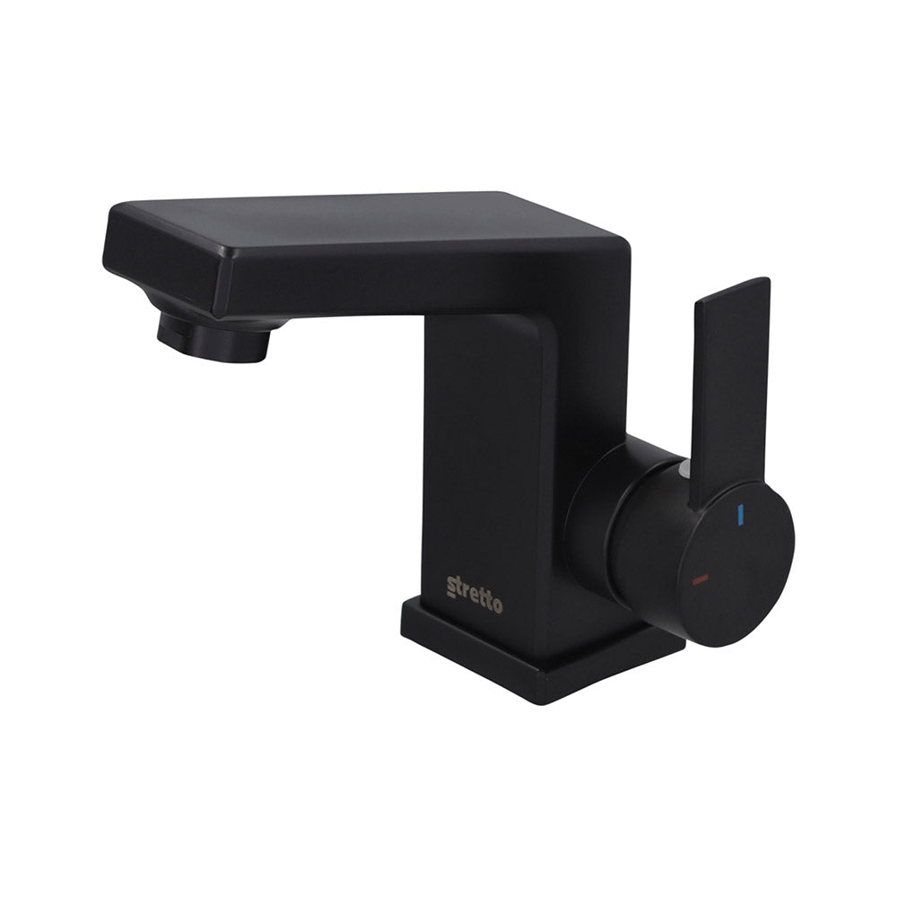 Monomando Lavamanos Ridotti Negro Mate