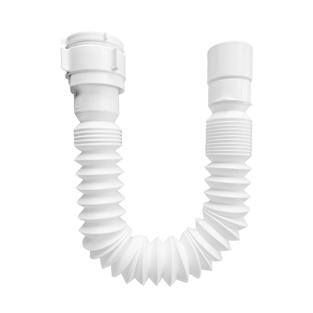 Sifón Flexible Universal 1 1/2&quot; y 1 1/4&quot; con Adaptador y Sujetador