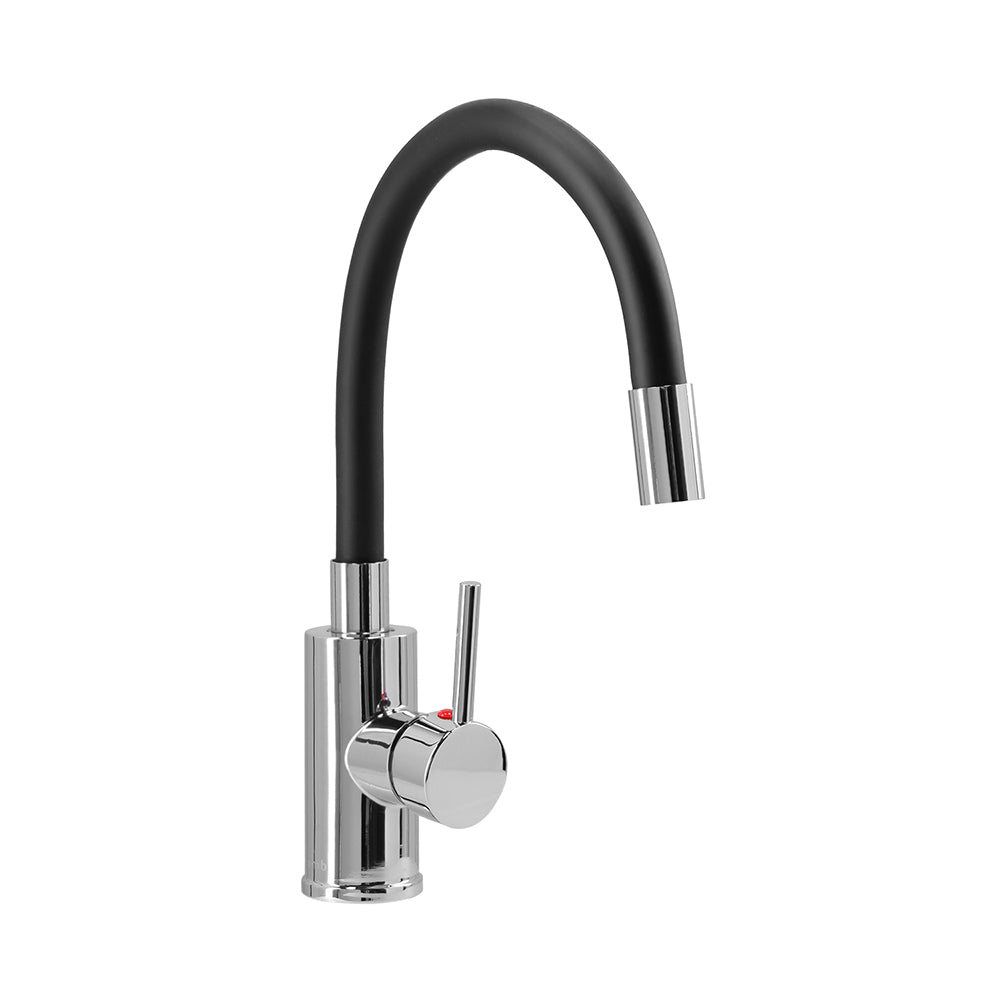 Monomando Lavaplatos Flexible Oregon Flex Cromo/Negro
