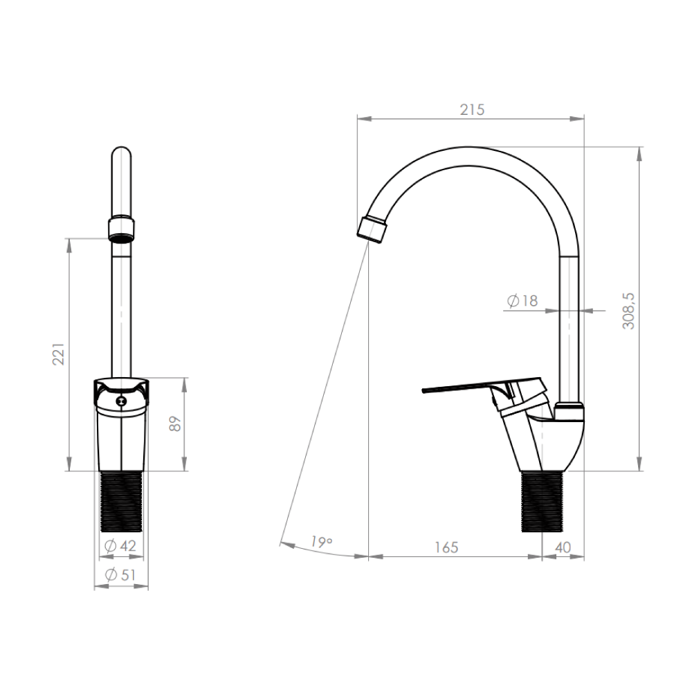 Monomando Lavaplatos Memphis Cromo