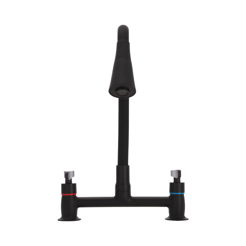 Combinación Lavaplatos Flexible Biletti Flessi Negro Mate