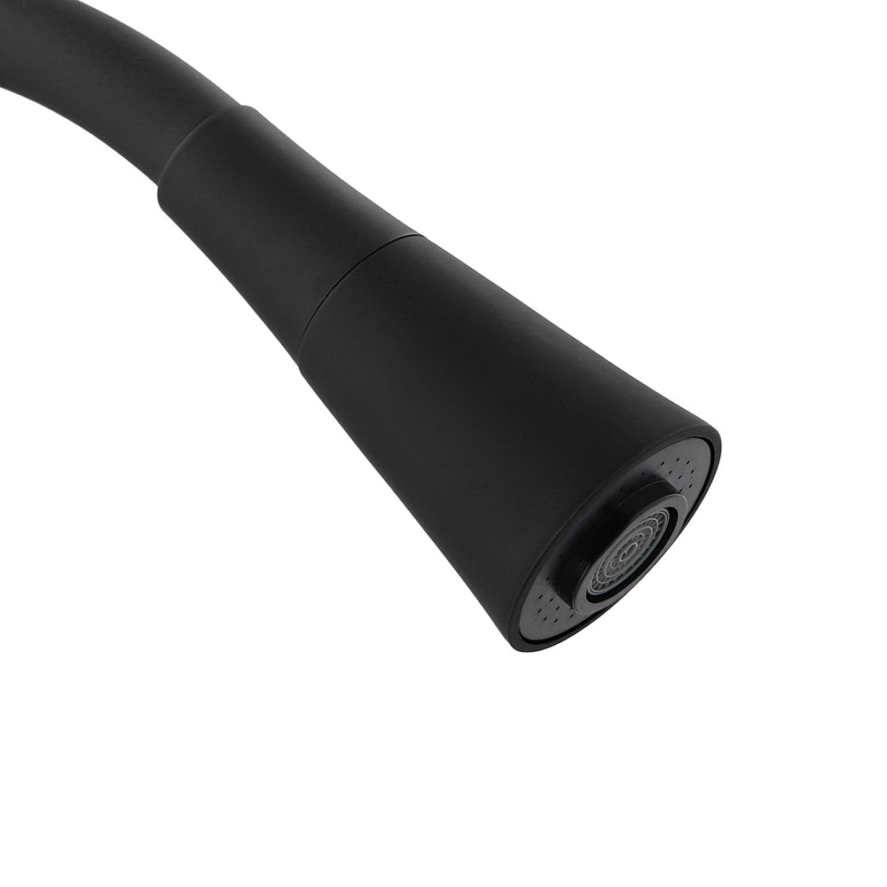 Monomando Lavaplatos Flexible Oregon Flex Duo Cromo/Negro