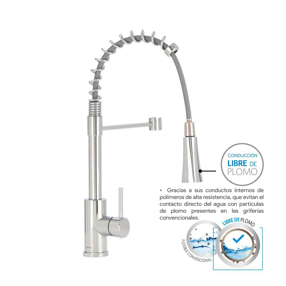 Monomando Lavaplatos Riola Cromo