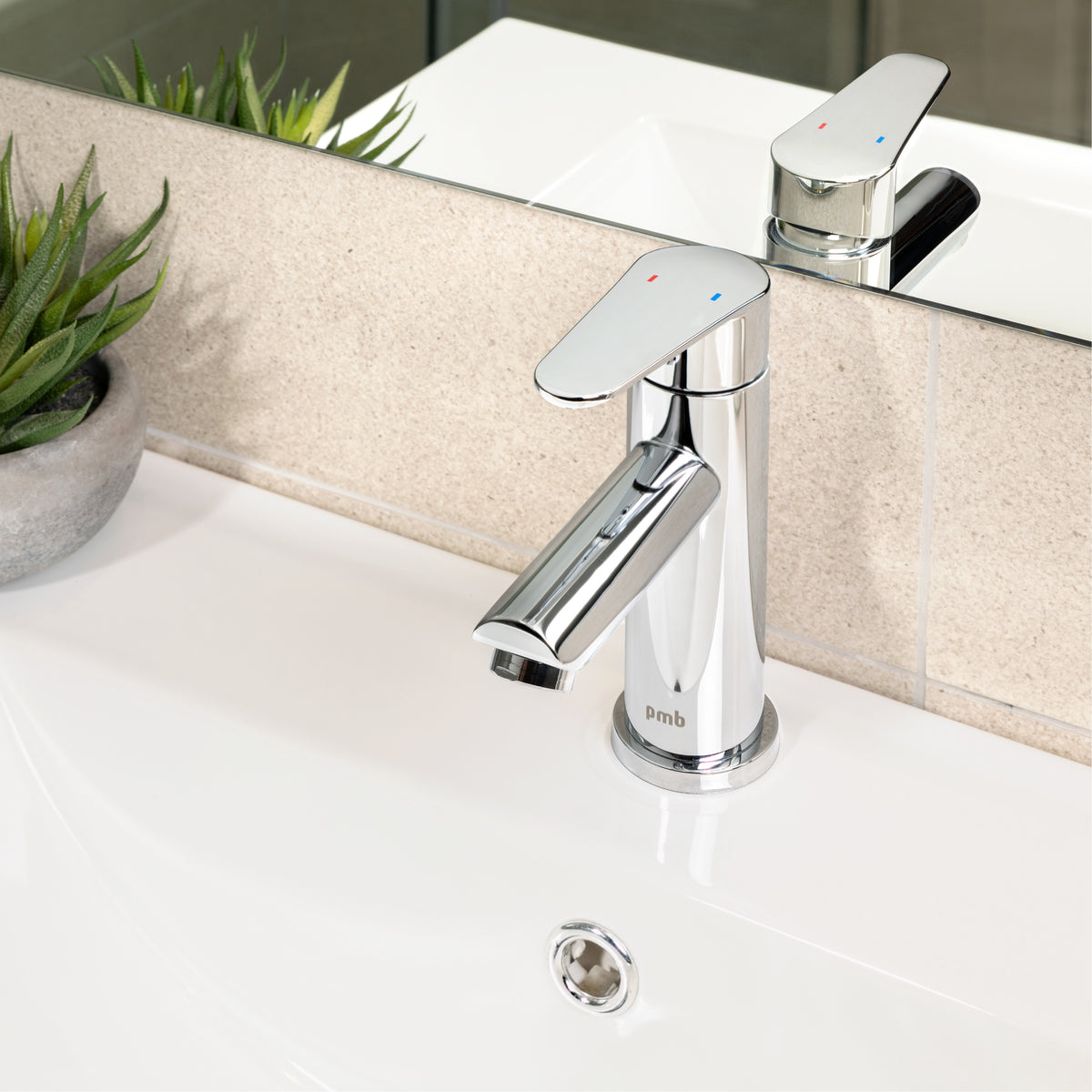 Monomando Lavamanos Vermont Cromo