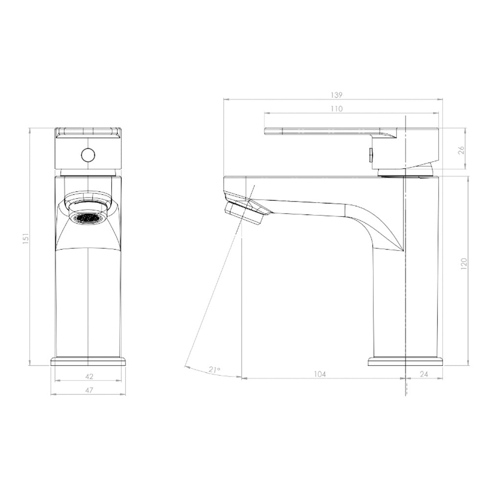 Monomando Lavamanos Verona Cromo
