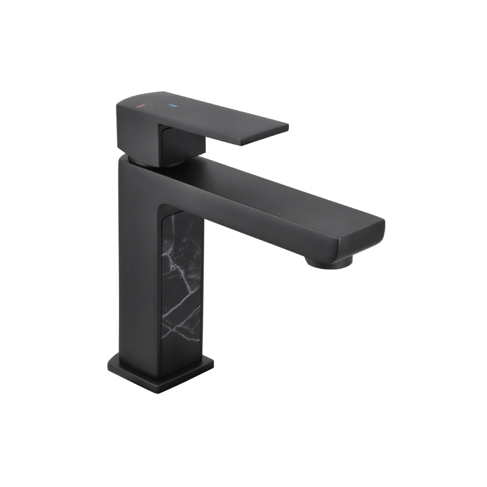 Monomando Lavamanos Atela Negro Mate