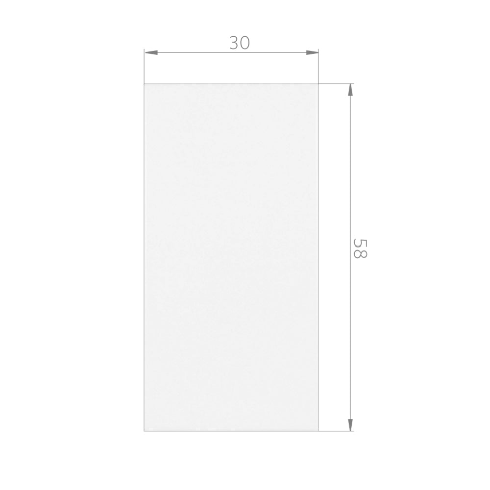 Cerámica Muro  - White Mate Blanco Mate 30x58 Rectificado
