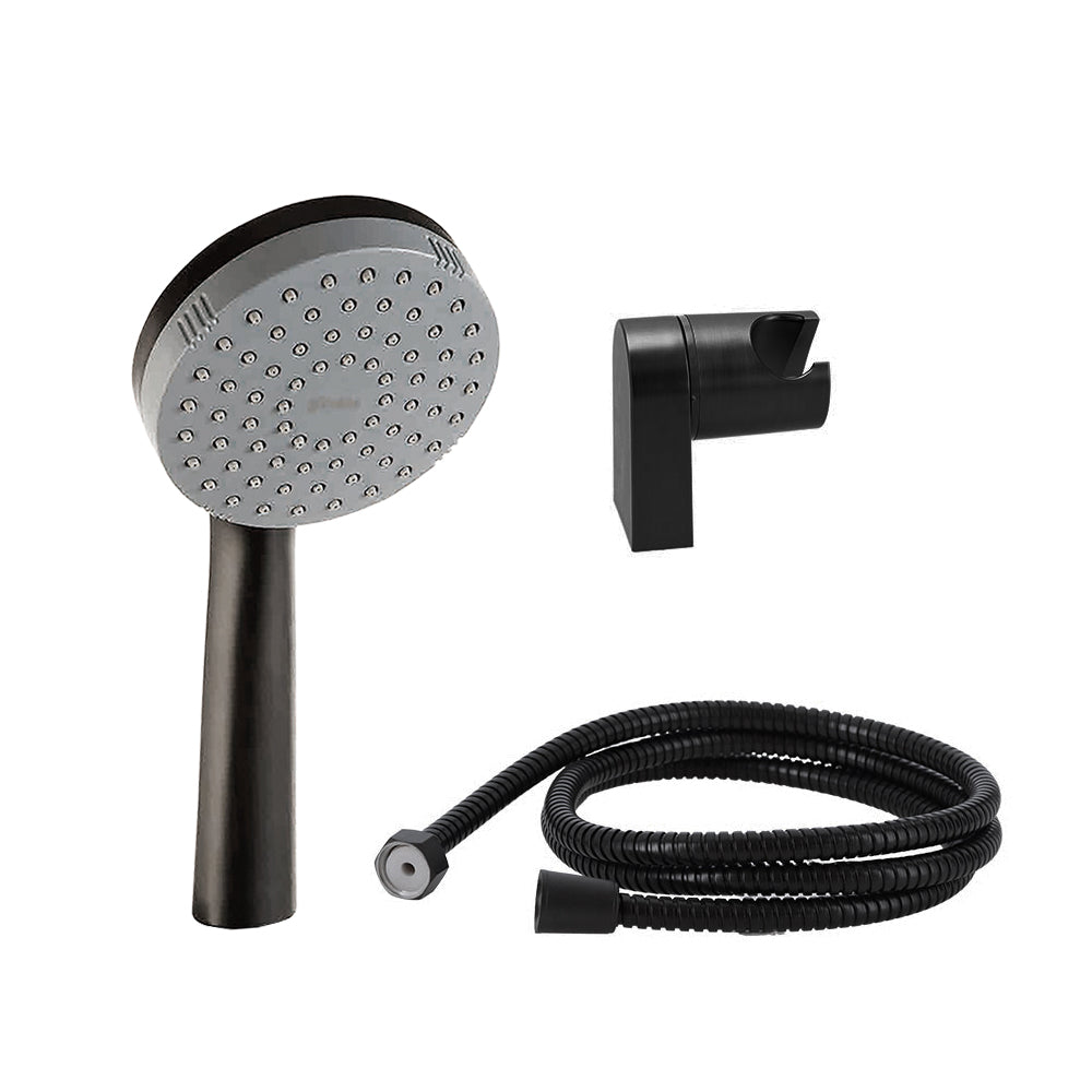 Juego Ducha 1 Función Limpiable Negro