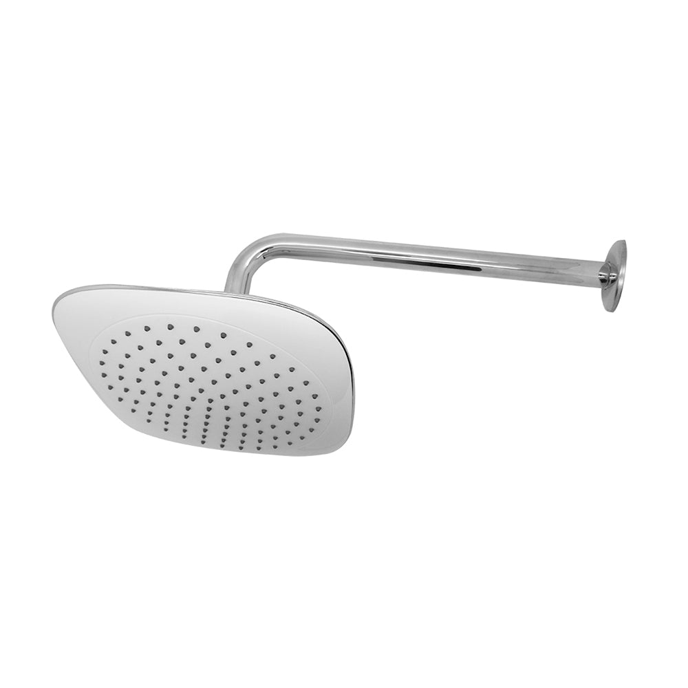 Plato Ducha 20cm con Brazo 29cm Española Cromo/Blanco