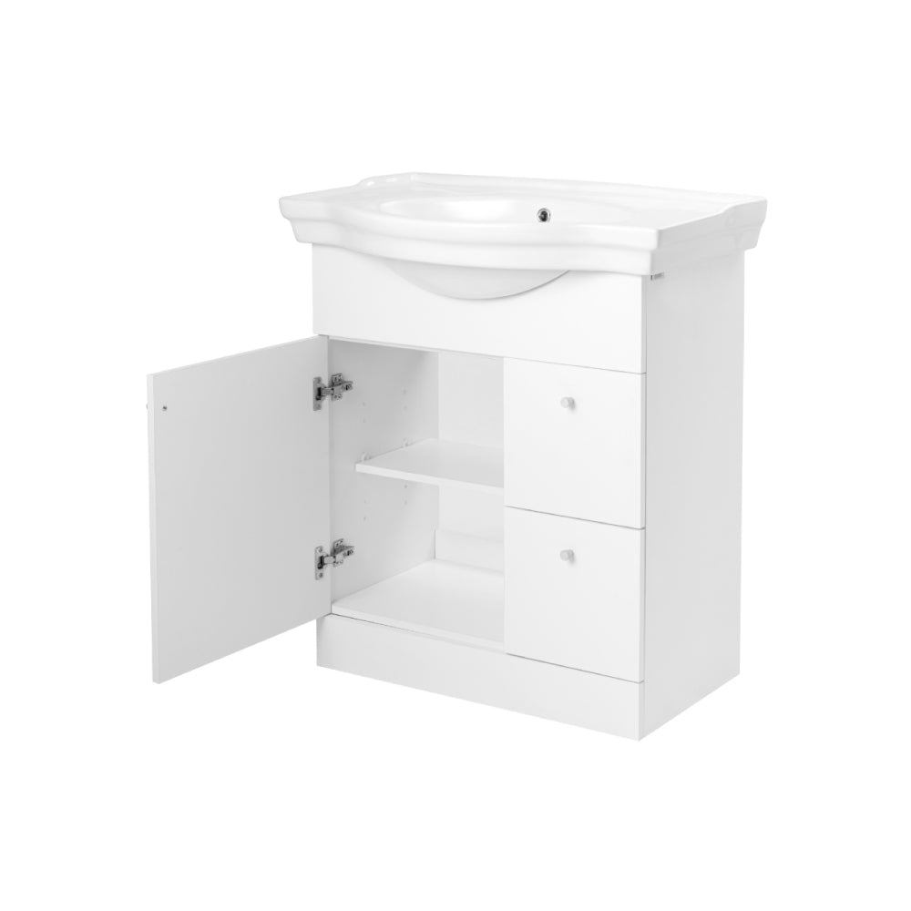 Mueble Vanitorio Adele Blanco + Cubierta 80x46x18 cm