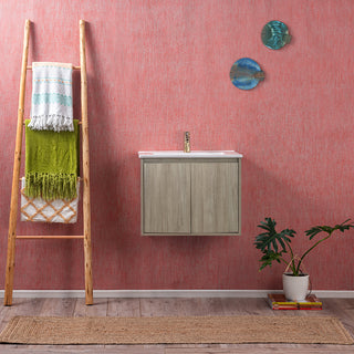 Mueble Vanitorio Amélie Acácia + Cubierta 90x46x45 cm