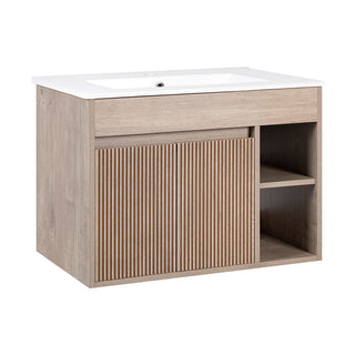 Mueble Vanitorio Lille Lenga Texturado + Cubierta 70x46x50 cm