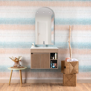 Mueble Vanitorio Lille Lenga Texturado + Cubierta 70x46x50 cm