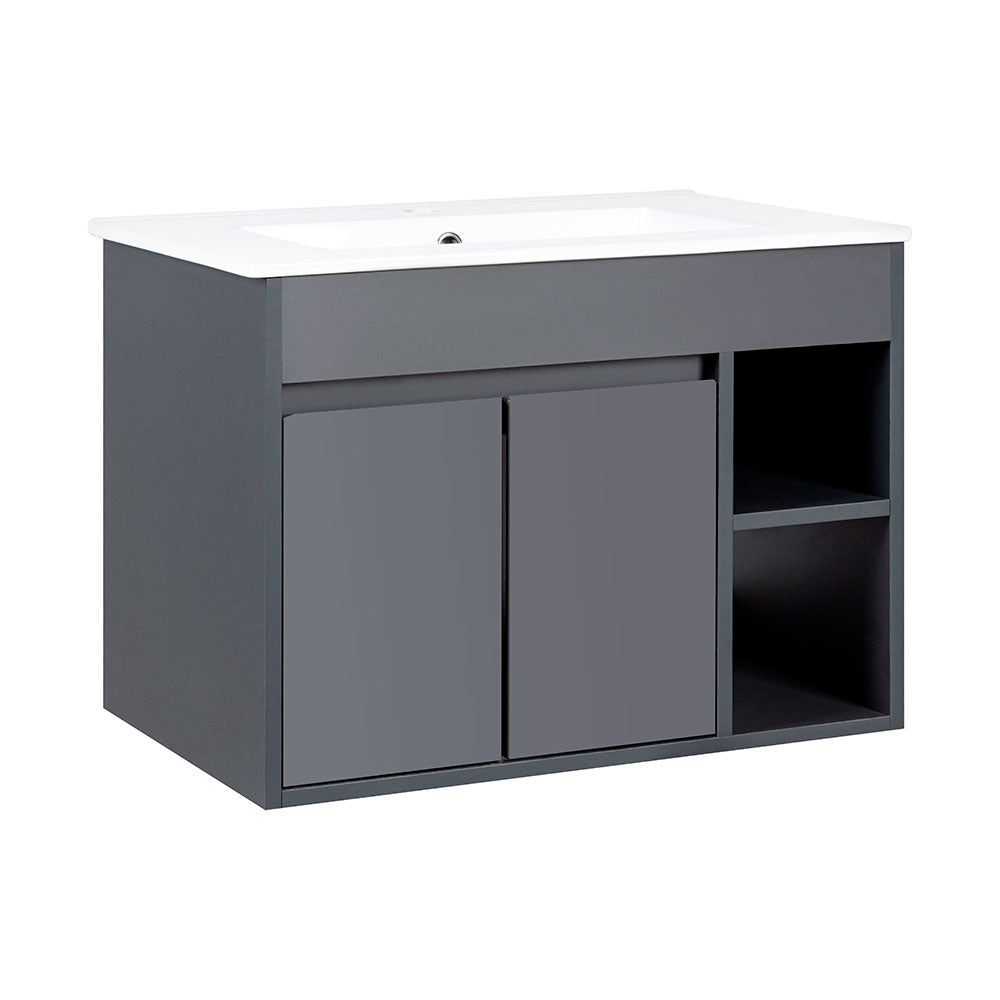 Mueble Vanitorio Lille Dark Grey + Cubierta 60x46x50 cm