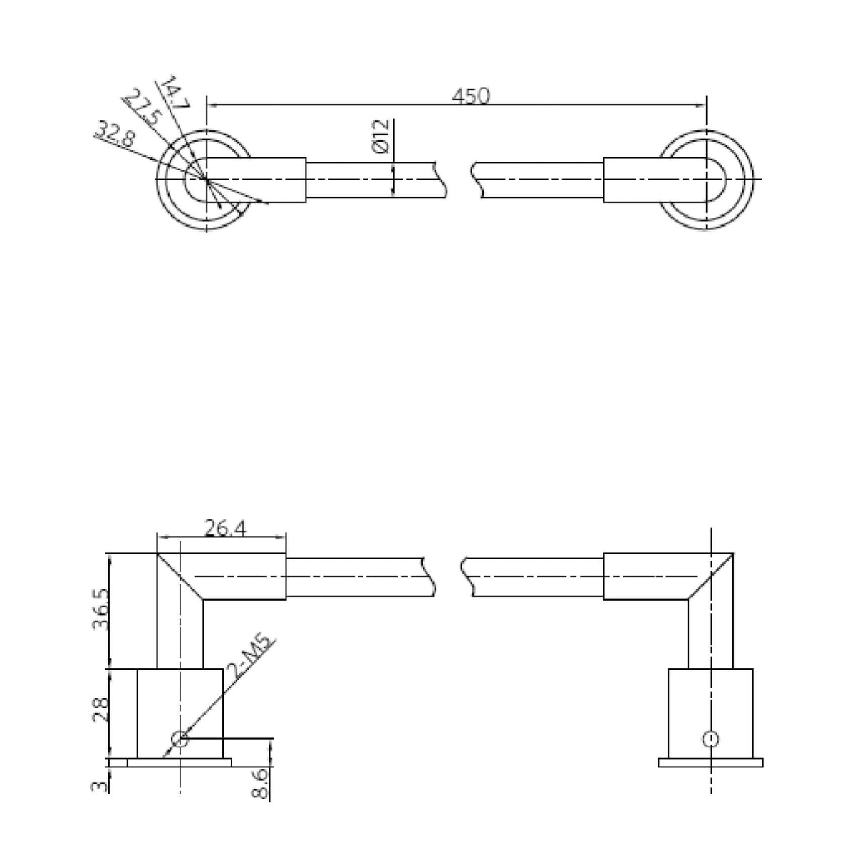 Barra Toalla 18 ( 46cm ) SL