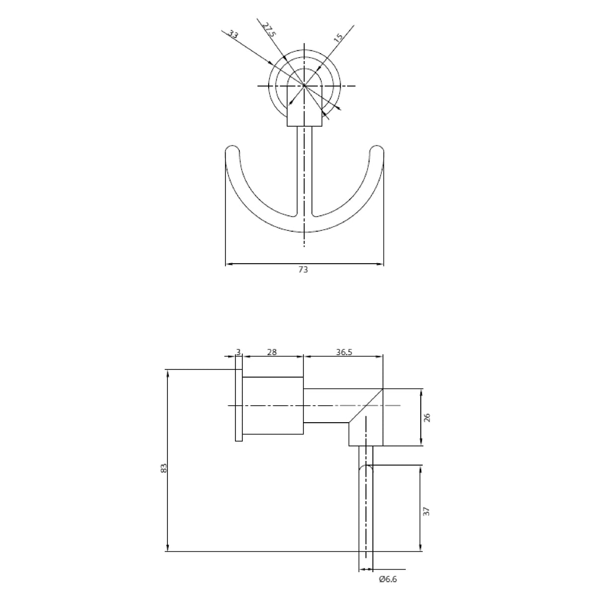 Percha Doble Toalla SL