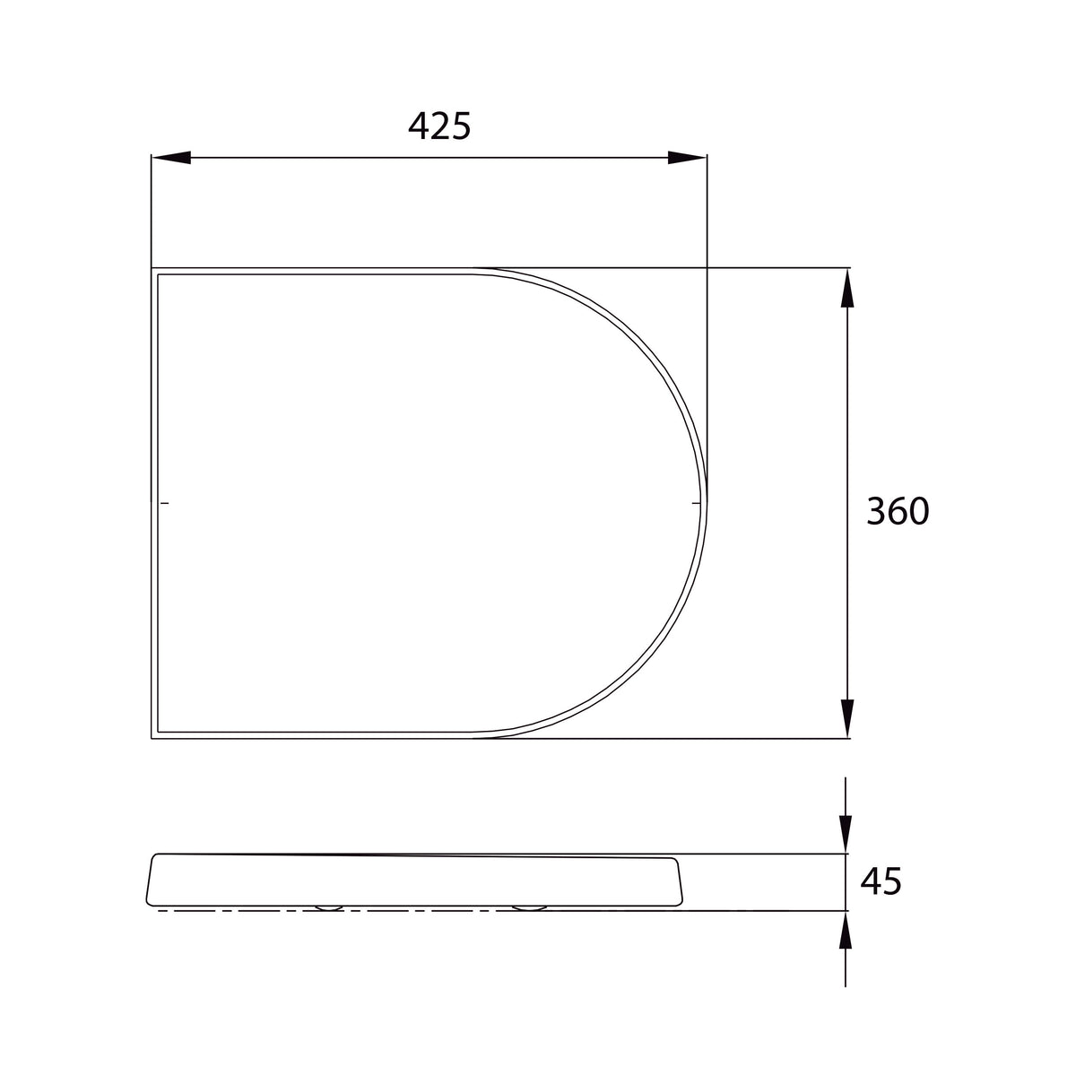Asiento y Tapa Urea Soft Close para WC Atos visagra Acero Inox.