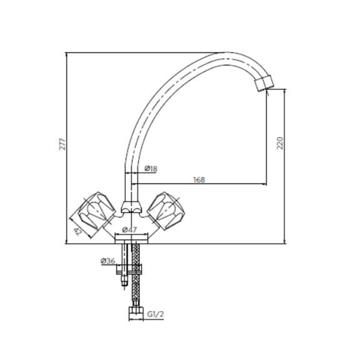 Monoblock Lavaplatos Mossini Metal Cromo