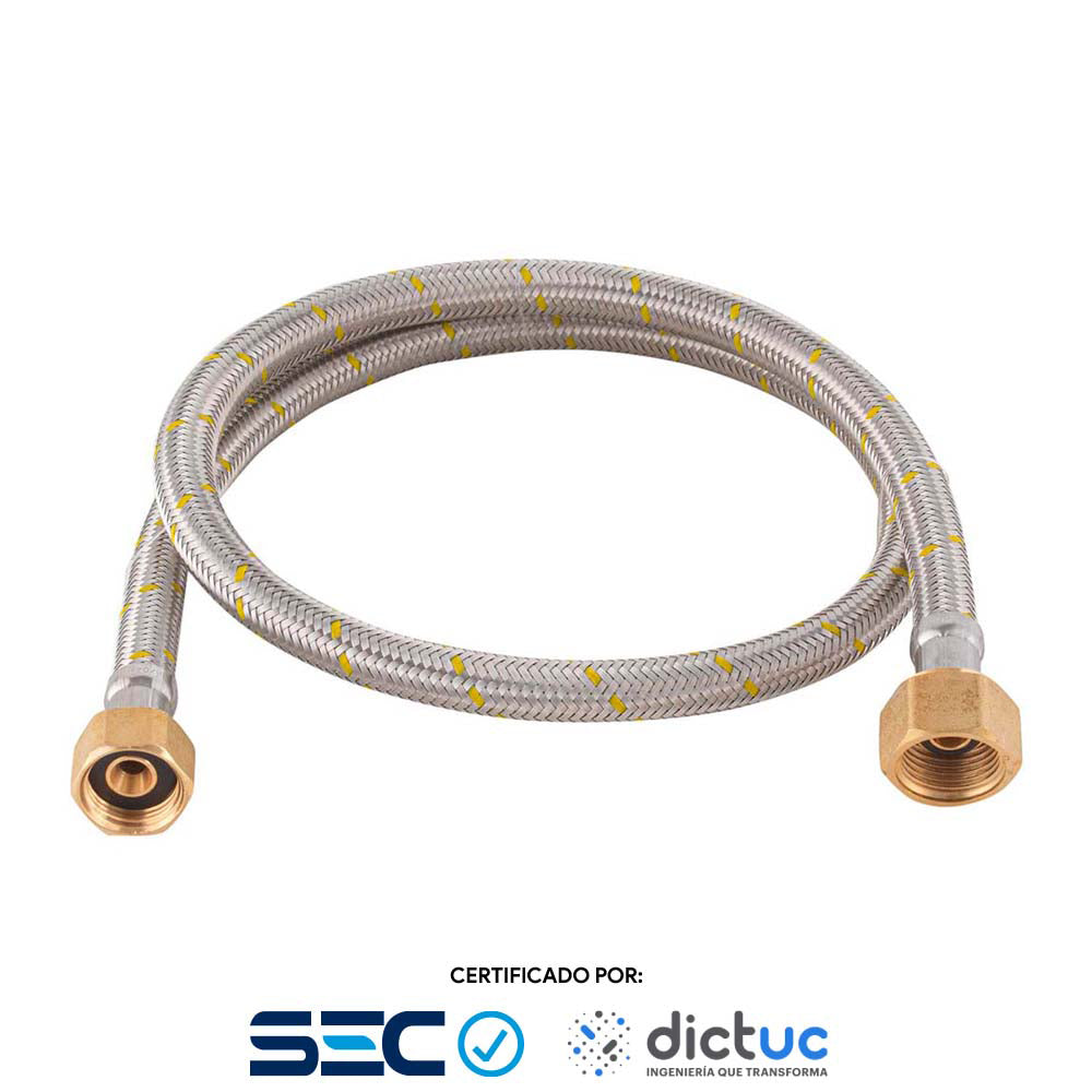 Flexible para Gas HI-HI 1/2x3/8 en 100 cm