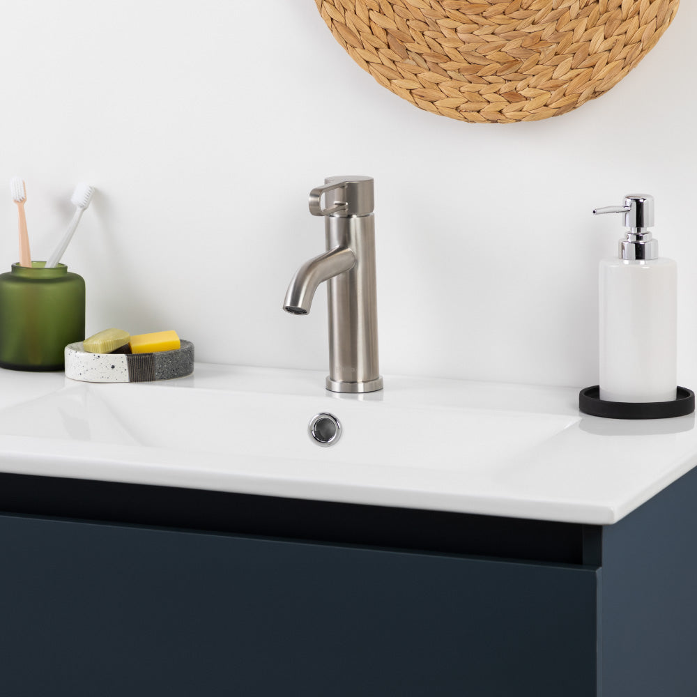 Monomando Lavamanos Rizzo Inox Satinado