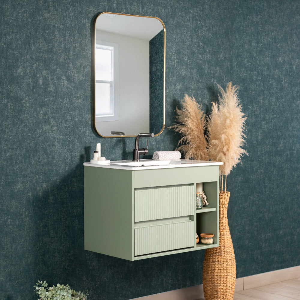 Mueble de Baño Completo Paris Sage Green Texturado