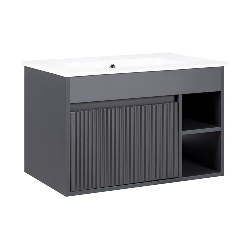 Mueble de Baño Completo Marsella Dark Grey Texturado