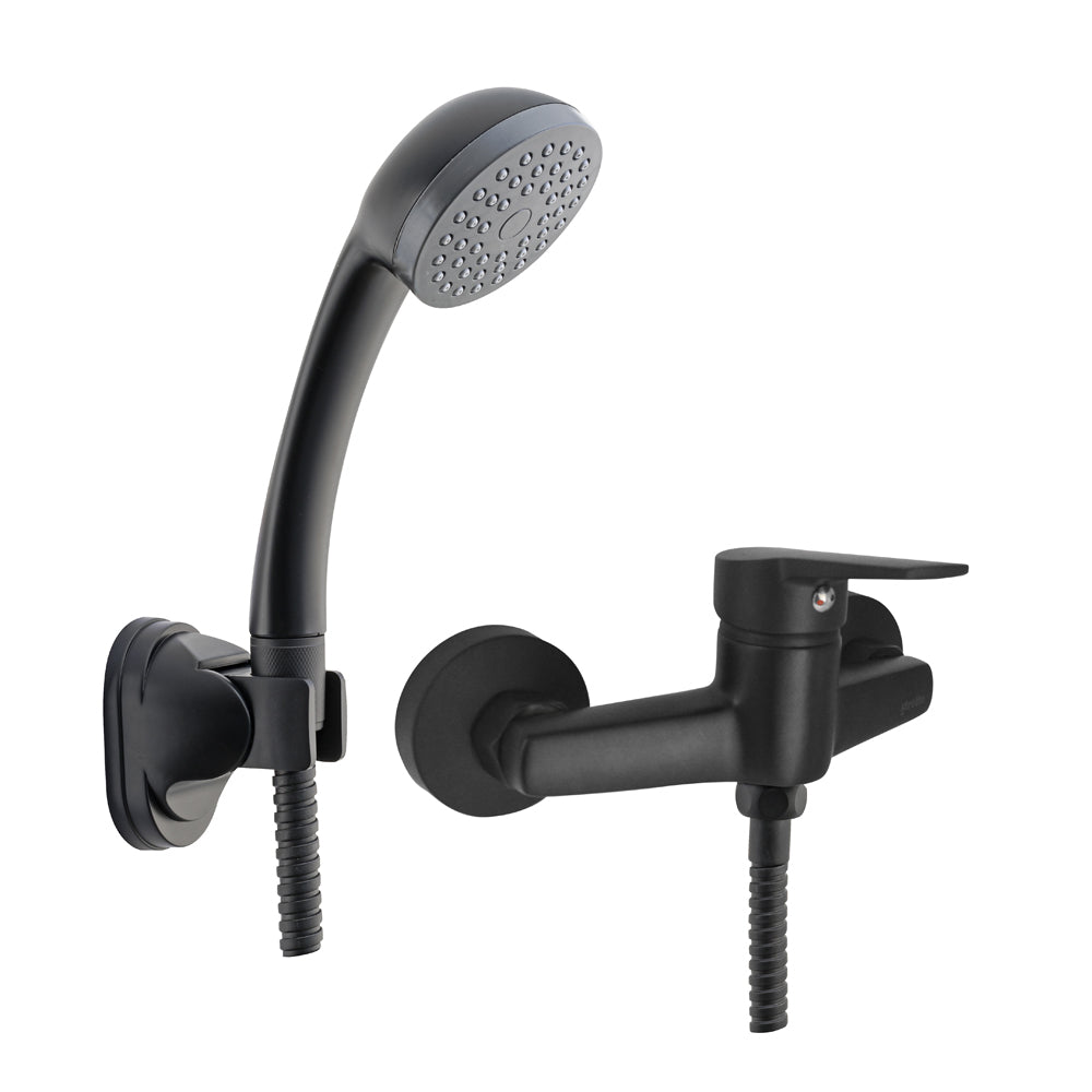 Monomando Ducha Arezzo Negro Mate
