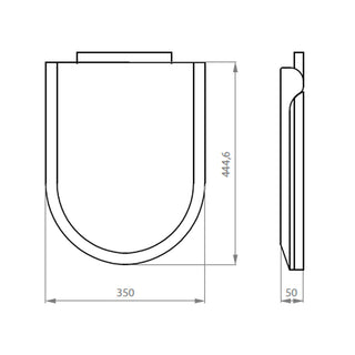 Asiento y Tapa P.P. Soft Close para WC New Ares