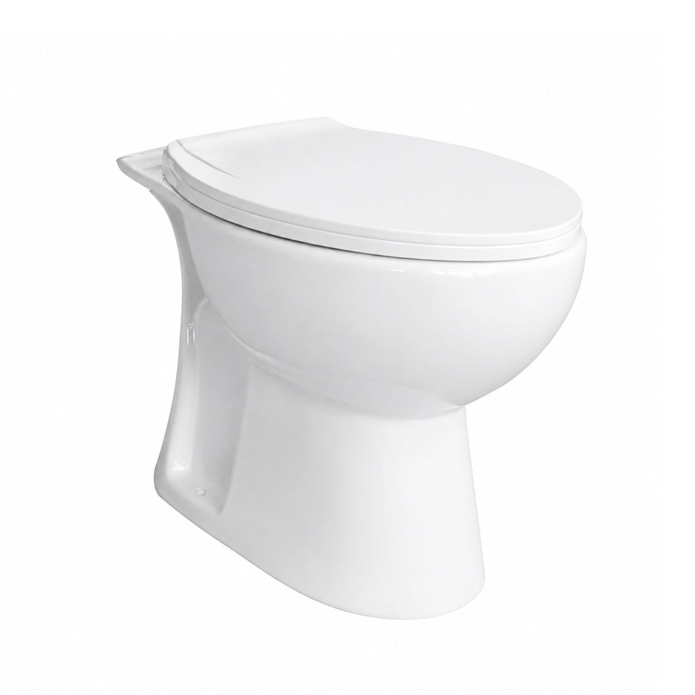 Taza WC Aura Salida Vertical con fijaciones y Manguito a piso