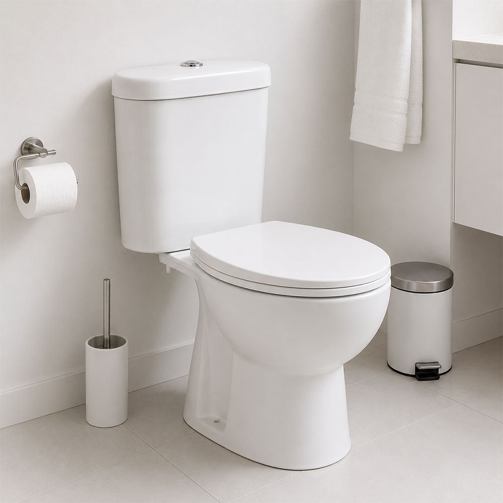 Sanitario Wc Two Piece Aura Plus - Descarga Piso 21 cm (Vertical)