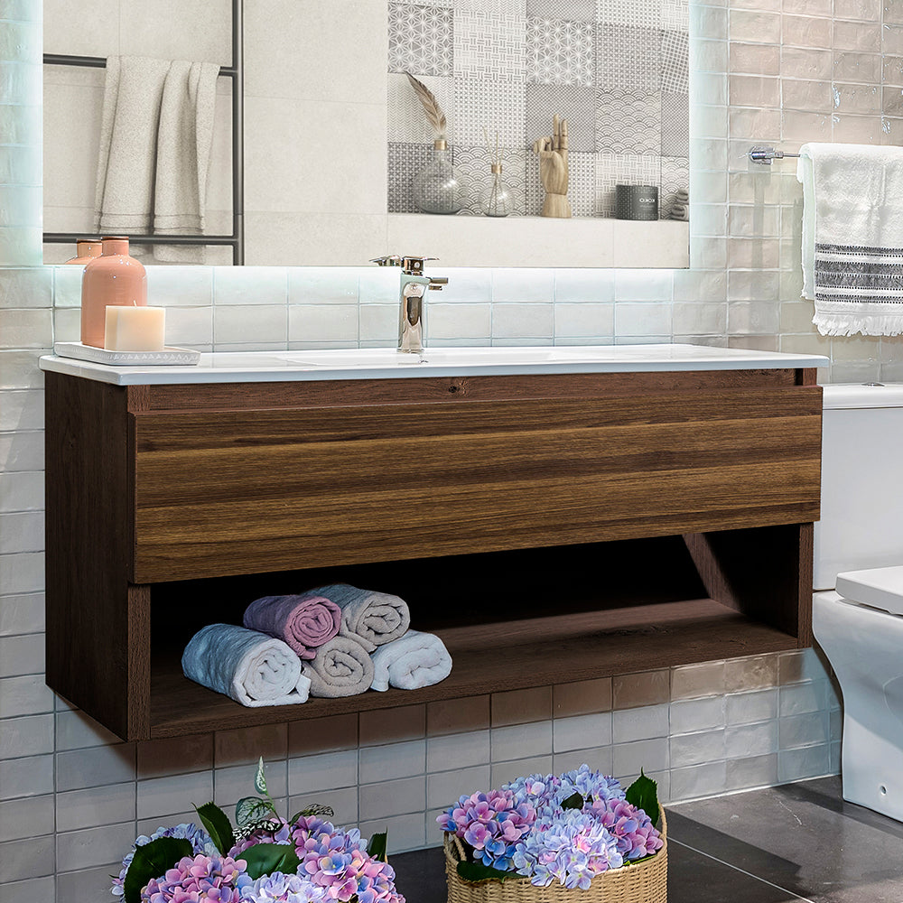 Mueble Vanitorio Completo 60 x 46 cm Belle Roble