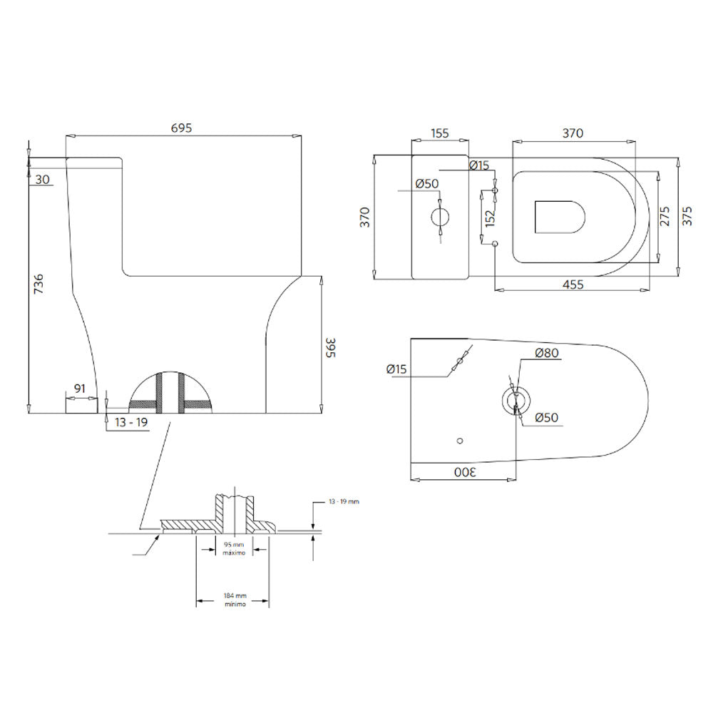 Sanitario WC One Piece Helios Modelo 2025