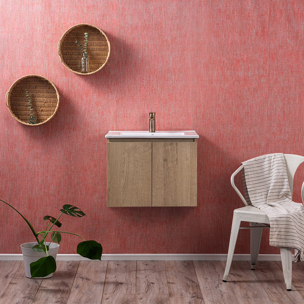 Mueble Vanitorio Ermes Nogal + Cubierta 60x46x50 cm