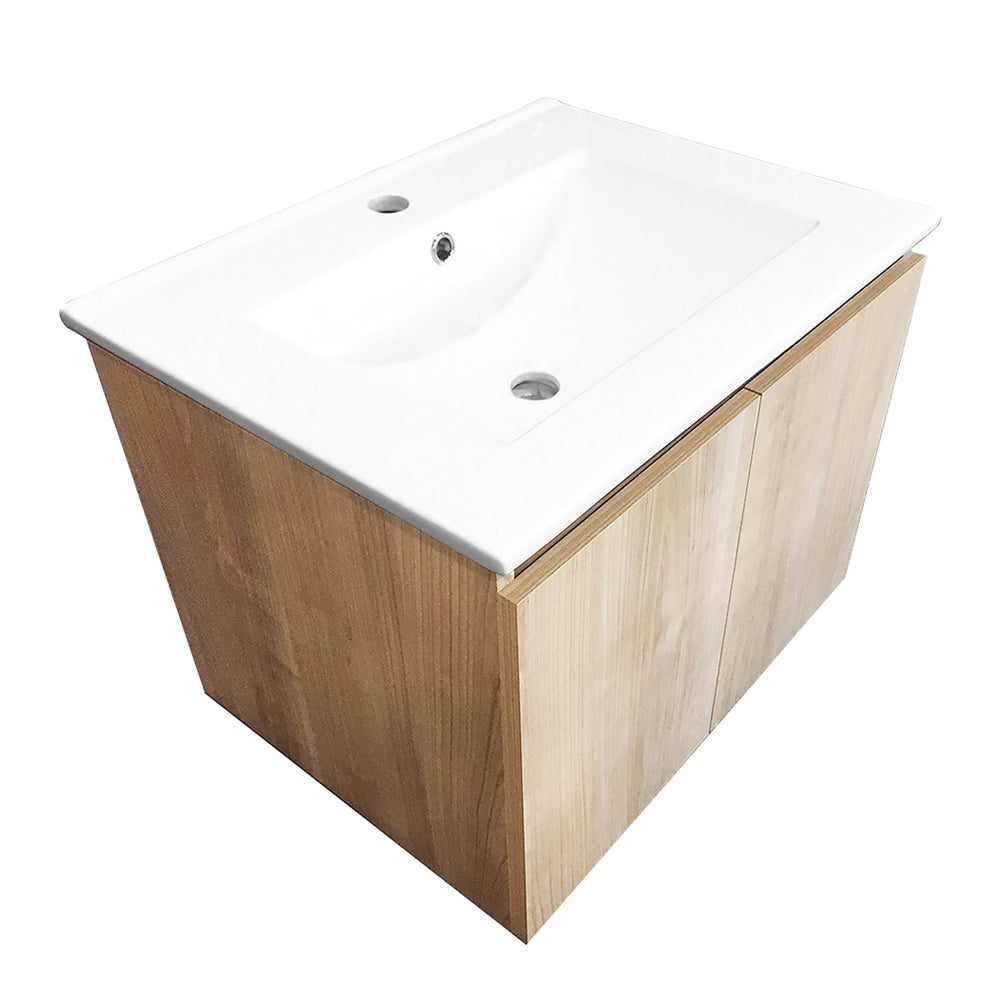 Mueble Vanitorio Ermes Nogal + Cubierta 60x46x50 cm