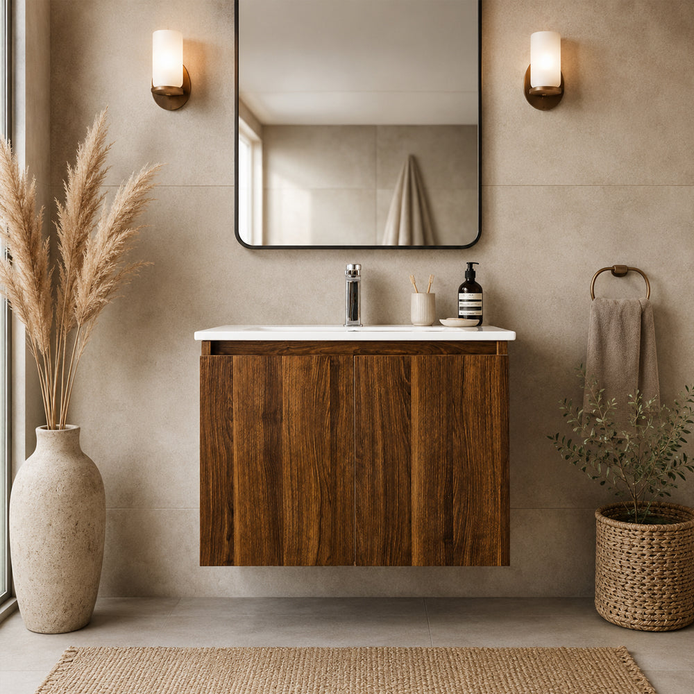 Mueble de Baño Completo Ermes Roble
