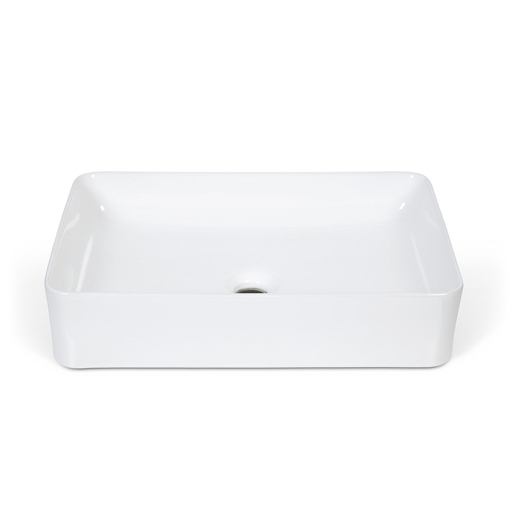 Mueble de Baño Completo Ermes Lenga con sobre cubierta rectangular 80x46 cm