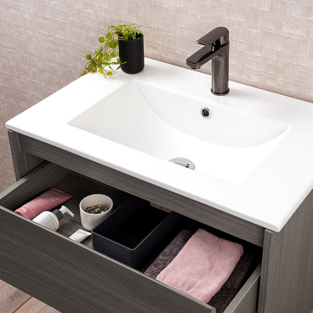 Mueble Vanitorio Zoé Ulmo + Cubierta 70x46x50 cm