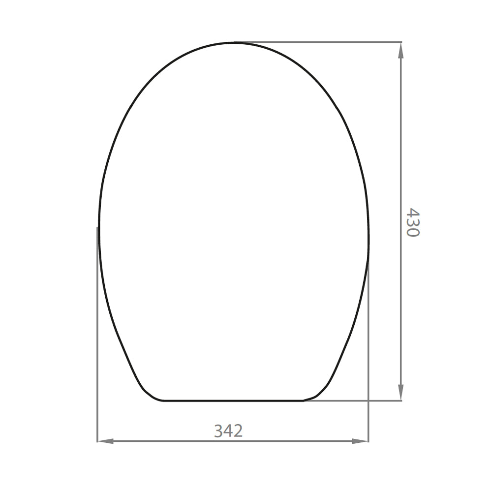 Asiento Elongado Madera Cierre Suave Plus