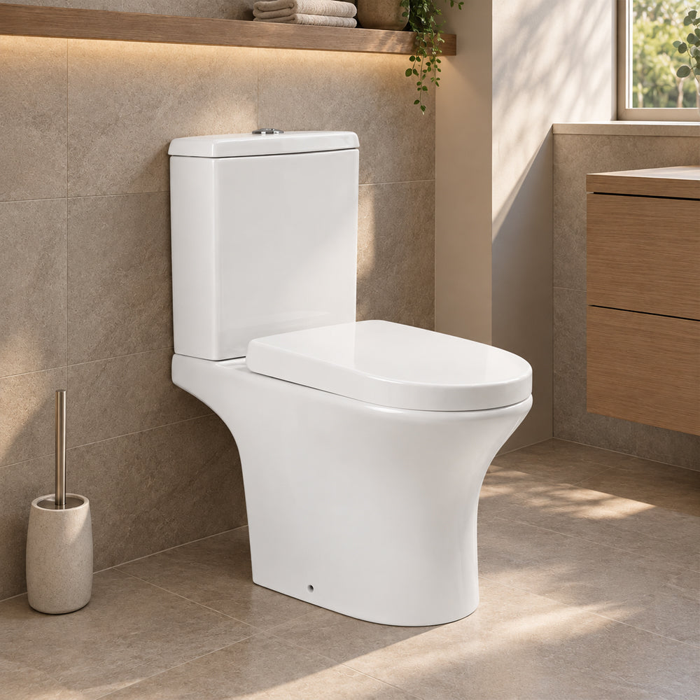 Sanitario Wc Descarga Muro 18cm Two Piece New Atos (Horizontal)