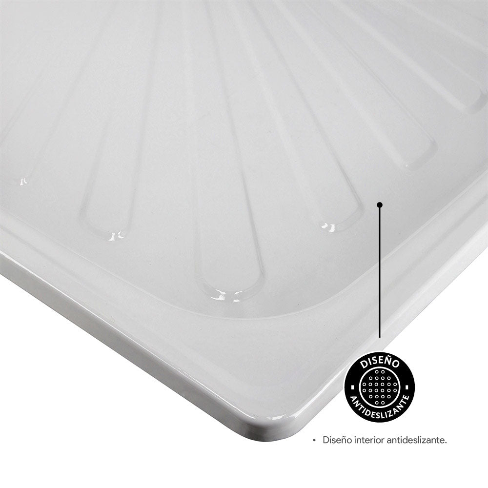 Receptáculo de acero esmaltado 15 cm Atenas sin Desagüe