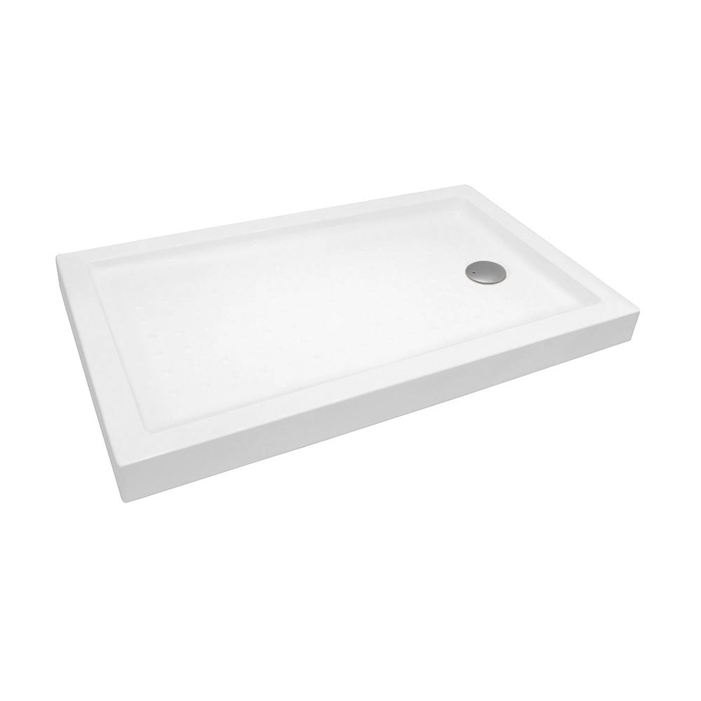 Receptáculo De Ducha Acrílico Con Desagüe 130x80x14 cm