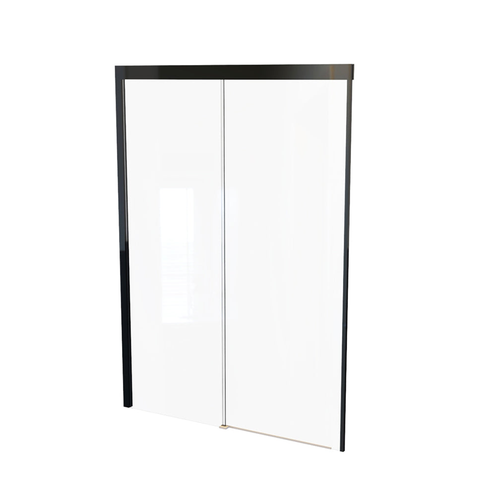Mampara Corredera Hera 170x185 cm Negro Mate Ajustable ±3 cm