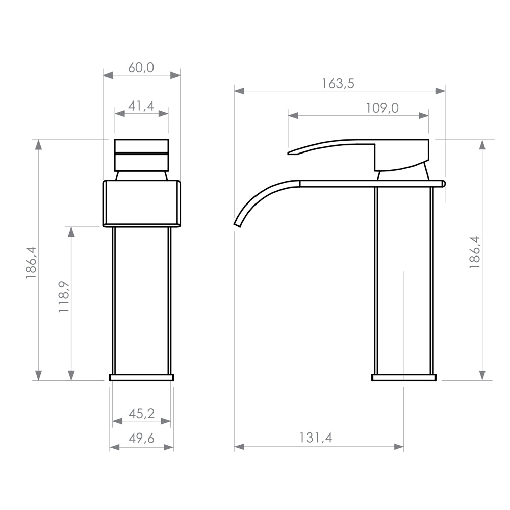 Monomando Lavamanos Fontana Cromo