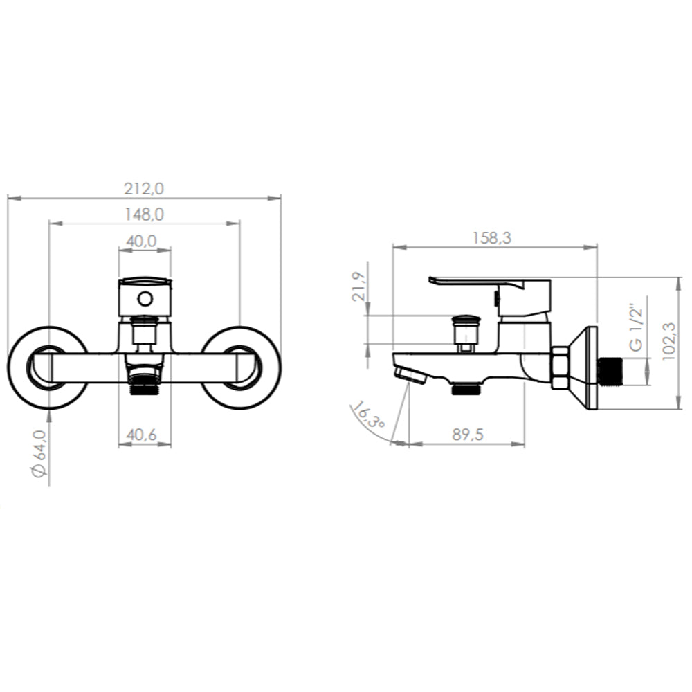 Monomando Tina Ducha Giorgio Cromo