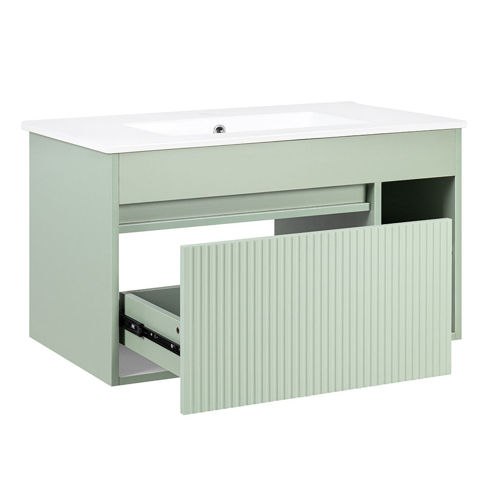 Mueble de Baño Completo Marsella Sage Green Texturado