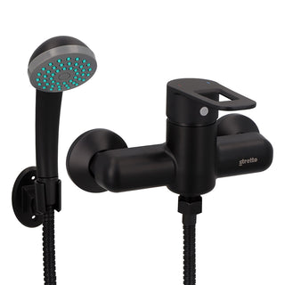 Columna de Ducha Venti + Ducha Verona Negro Mate