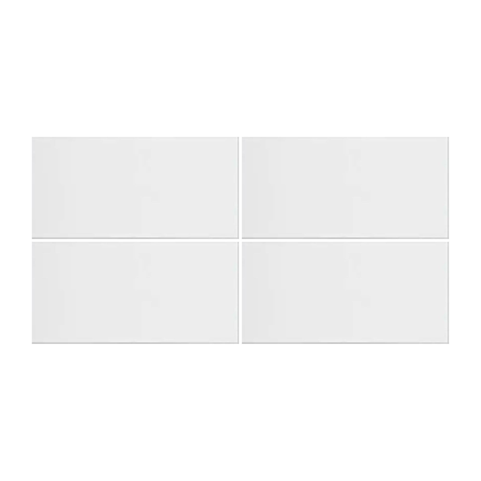 Cerámica Muro -  Brick Brillo Blanco 10x20